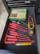 Micronta Multitester, Stud Finder, Screwdrivers, and Electrical Tools