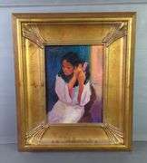 Michael Bingham (American), Original Oil On Canvas, Signed, Framed, Includes Artist Biography On The Back, 21" X 18"