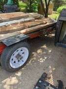 Single Axle 12' x 5' Flat Bed Utility Trailer, Contents Not Included, Friday Pick Up Only, No Title