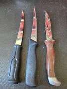 Filet And Kitchen Knives, Qty 5