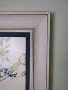 Floral Watercolor Painting in Wood Frame