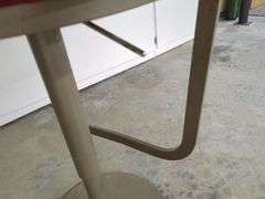 Modern Style Swivel Bar Stool With Upholstered Seat