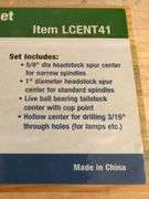 PSI Woodworking 4-Piece Drive Center Set for #1MT Lathes