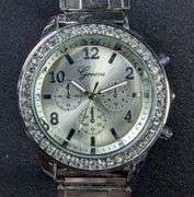 Four Assorted Wristwatches: Freedagar, Geneva, and Bulova With 10K Rolled Gold Plate