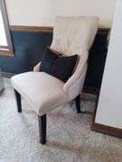 Upholstered Accent Chair with Pillow