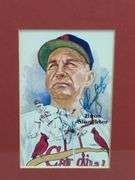 St. Louis Cardinals Enos Slaughter Autographed Perez-Steele Postcard, With Sports Collectibles COA