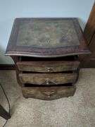 Painted 3-Drawer Accent Table