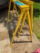 Foldable Adjustable Height Saw Horses, Qty 2