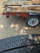 Single Axle 12' x 5' Flat Bed Utility Trailer, Contents Not Included, Friday Pick Up Only, No Title