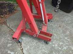 Folding Hydraulic Engine Hoist, 2 Ton Capacity