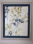 Floral Watercolor Painting in Wood Frame