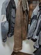 Dockers Leather Jacket with Faux Fur Collar - Size Large