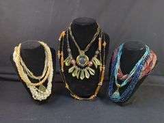 Group of Nine Costume Necklaces