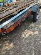 Single Axle 12' x 5' Flat Bed Utility Trailer, Contents Not Included, Friday Pick Up Only, No Title