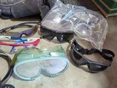 Safety Gear Including Masks, Goggles, Glasses, and Knee Pads