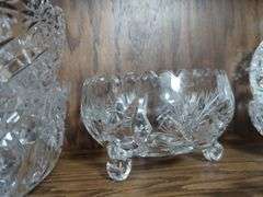 Cut Glass Bowls And Serving Pieces, Approx Qty 15