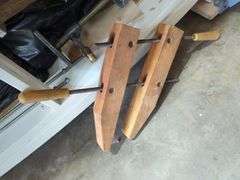 Carpentry Tools Including Clamps, Lumber and More