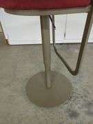 Modern Style Swivel Bar Stool With Upholstered Seat