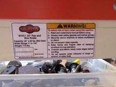 Shop Fox 24" Pan and Box Brake