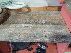 Painted Wood Storage Shelves