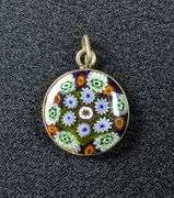 Millefiori Style Bead Necklace, Earrings, and Pendants Set