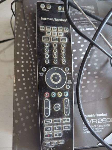 Harman Kardon AVR 2600 Audio/Video Receiver With Remote And Instructions
