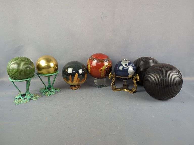 Collection of Decorative Spheres and Globes