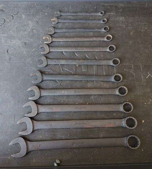 Snap-On Combination Wrench Set, Fractional Sizes