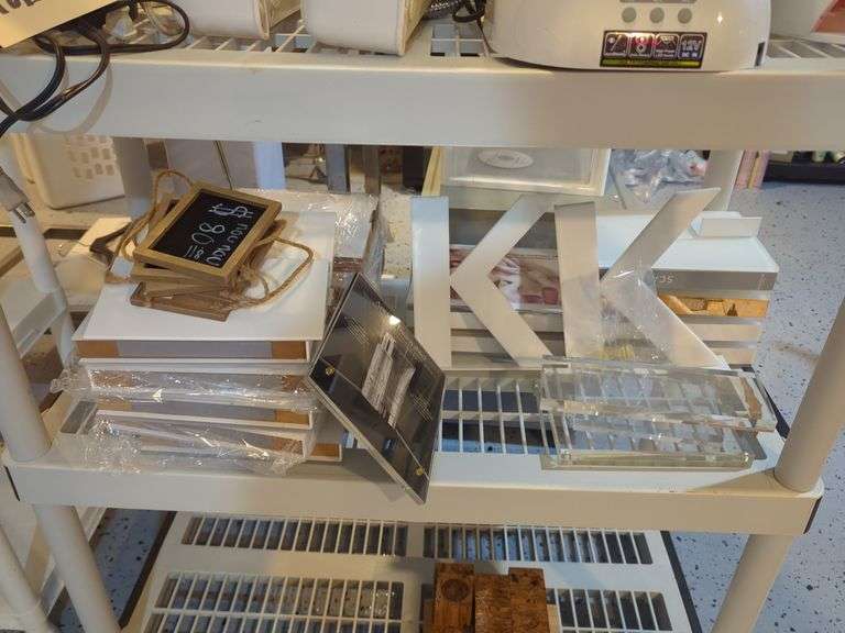 Retail Display Items Including Signs, Letters, Stands and Product Displays