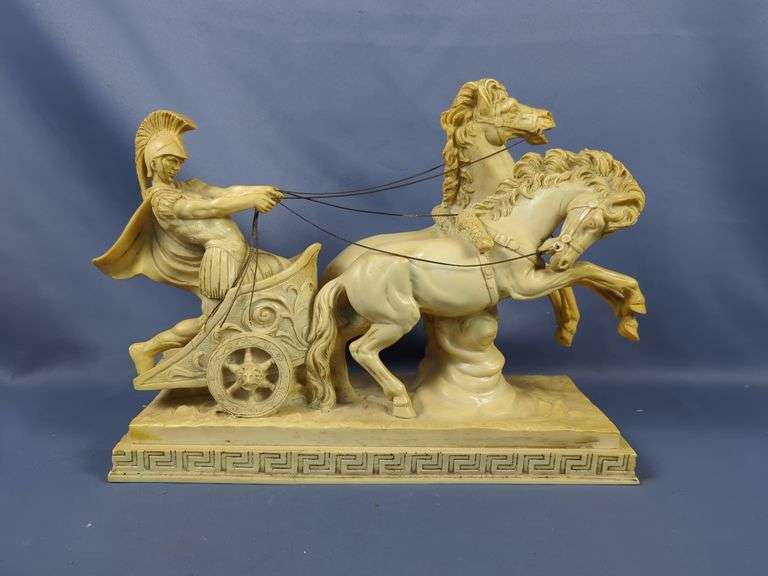 A. Santini Italian Sculpture - Roman Chariot