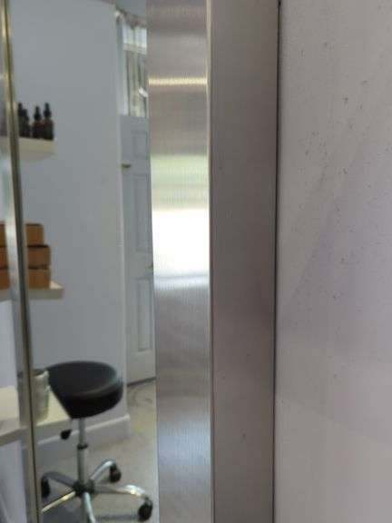 Full Length Wall Mirror, Approx 74.5" x 32.5", Attached To Wall, Bidder Responsible For Proper Removal