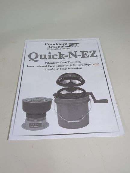 Frankford Arsenal Quick-N-EZ Case Tumbler With Instructions