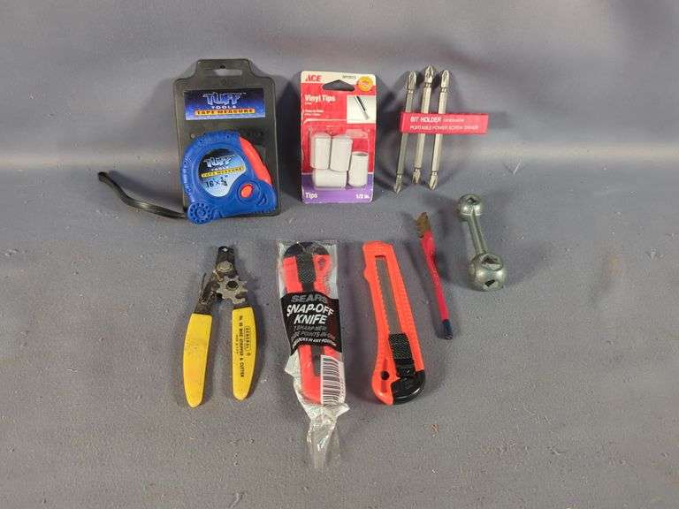 Ultra Steel Cordless Power Drill, Includes Battery, Charger, And Case And Various Hand Tools