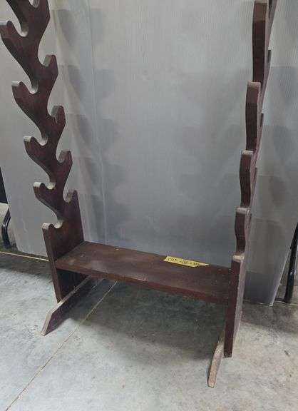 Double Sided Free Standing Gun Rack, Holds 15 Long Arms 67" X 28" X 7"