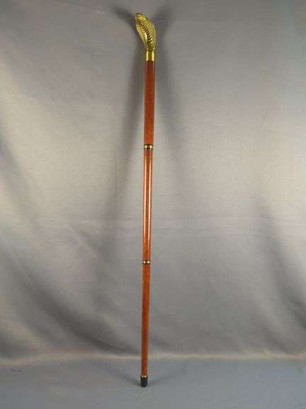 Brass Cobra Head Handled Walking Stick