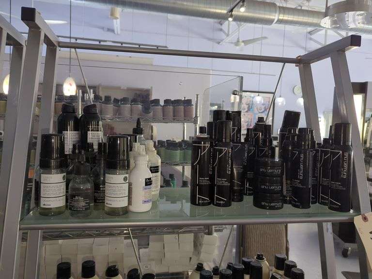 Davines & Shu Uemura Back Bar Hair Products, Partially Full\