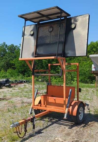 Ver-Mac Portable Arrow Board Trailer, City Of Shawnee, KS Surplus