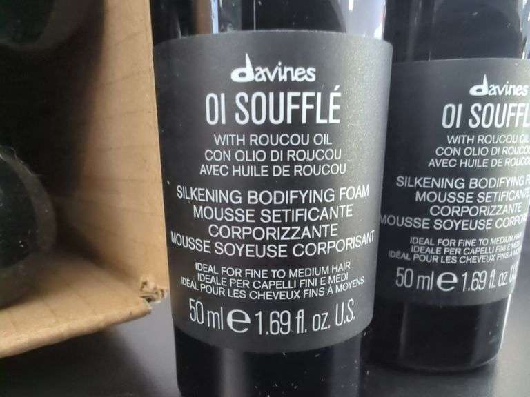 Davines OI Souffle Silkening Bodifying Foam, Qty 12, 50ml Each