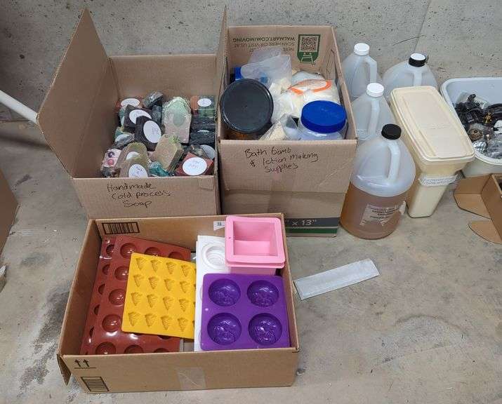 Handmade Soap Lot And Bath Bomb/Lotion Making Supplies