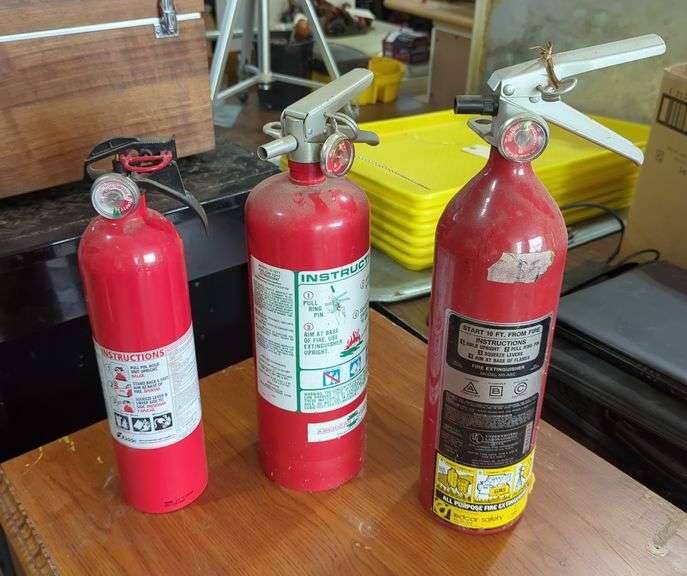 Fire Extinguishers, Qty 3