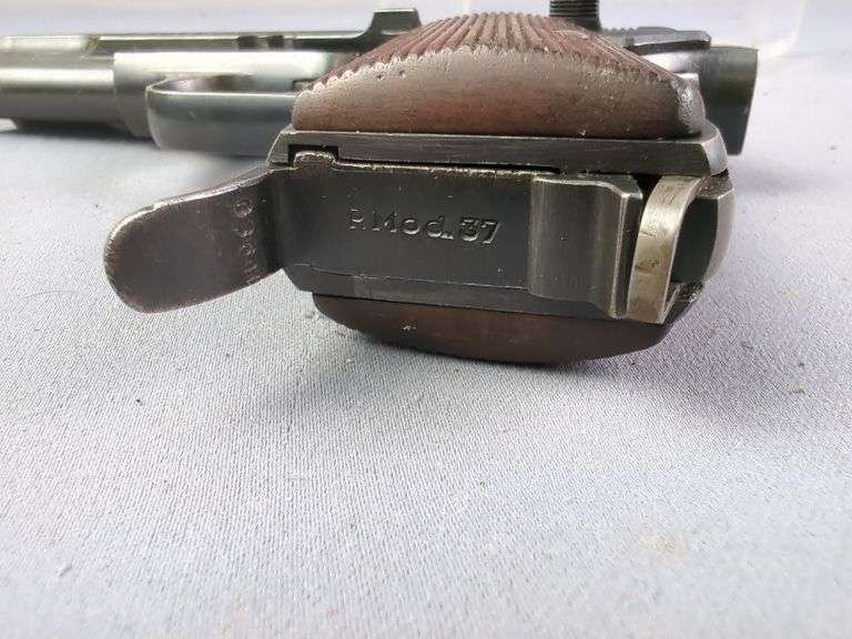 Hungarian P. Mod 37 7.65mm Pistol SN# 68972, 2 Total Mags, In Leather Holster On Belt With Nazi Buckle