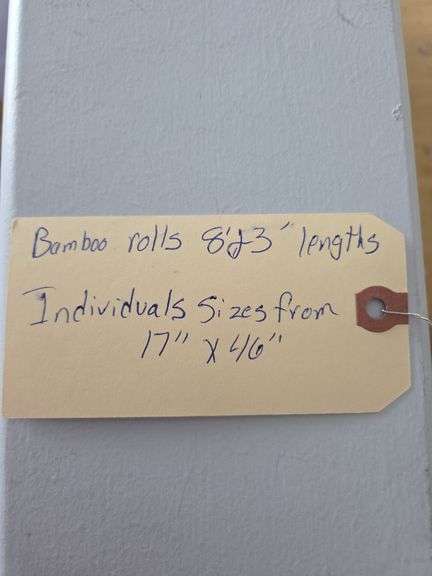Bamboo Rolls, Qty 3, Various Sizes and Individual Pieces