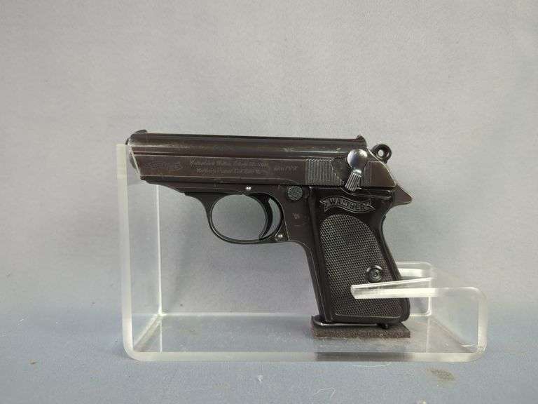 Walther PPK 7.65mm Pistol SN# 357785, Nazi Mark, 4 Total Mags, In Leather Holster
