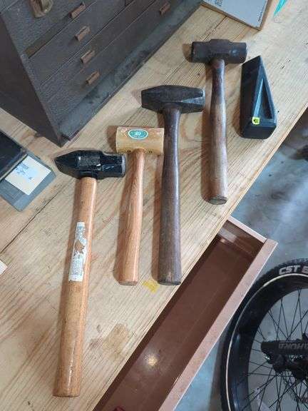 Assorted Hammer Lot - Club Hammer, Mallet, Wedge, Qty 5