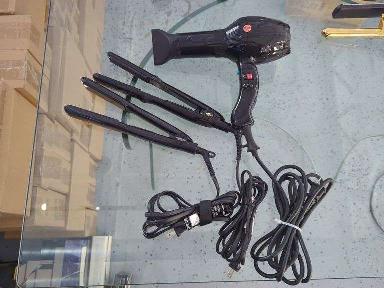 Gamma Piu Hair Dryer, Paul Mitchell Flat Iron And U-Smooth Crimping IronAnd U-Smooth