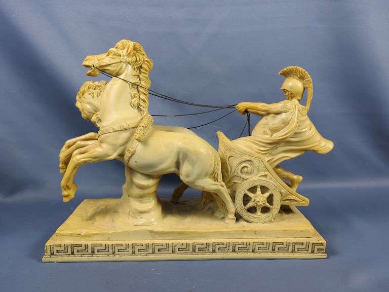 A. Santini Italian Sculpture - Roman Chariot