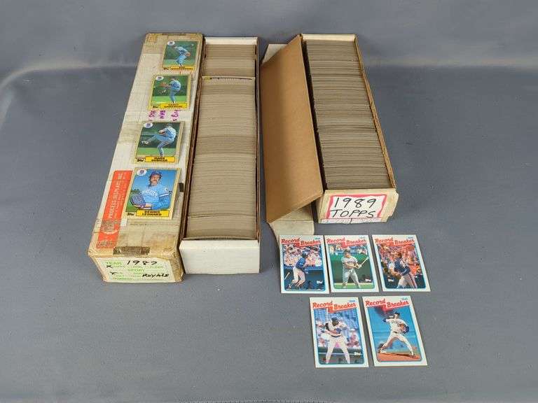 Topps Baseball Cards 1987 Royals and 1989