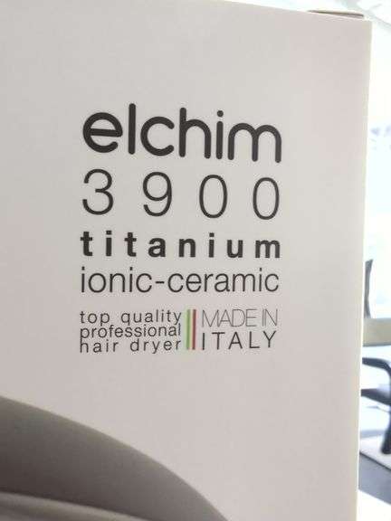 Elchim 3900 Titanium Ionic-Ceramic Professional Hair Dryer, New In Box