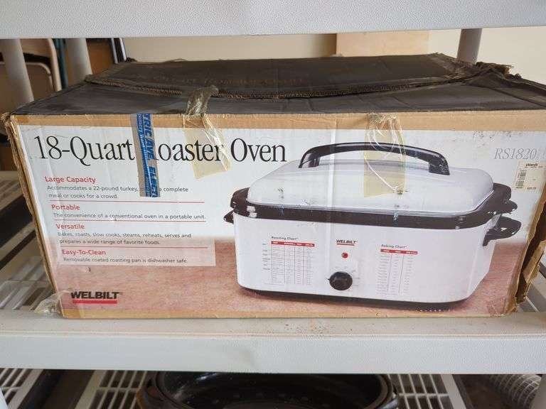 Welbilt 18-Quart Roaster Oven and Roasting Pans, Qty 2