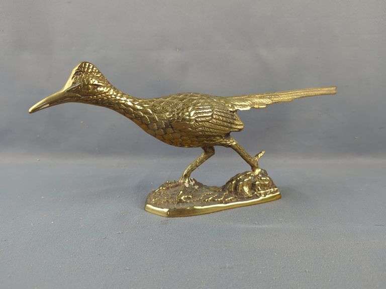 Brass Roadrunner Sculpture
